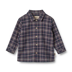 Wheat Shirt Oscar - Navy check